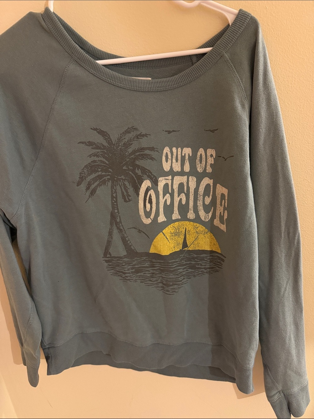 Target Sage Green "Out of Office" Graphic Sweatshirt